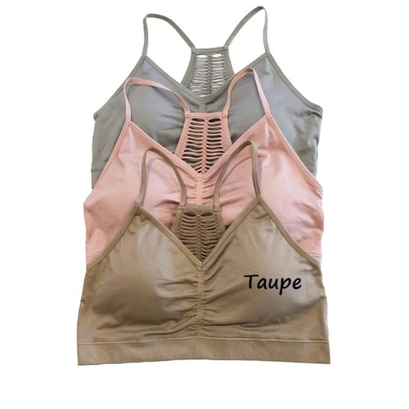 Seamless Cut out Racerback Bralette - Picture 6 of 6